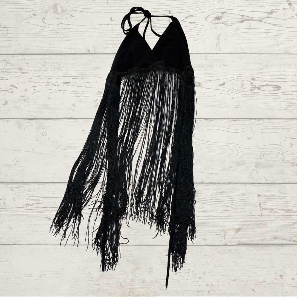 Backless little black top